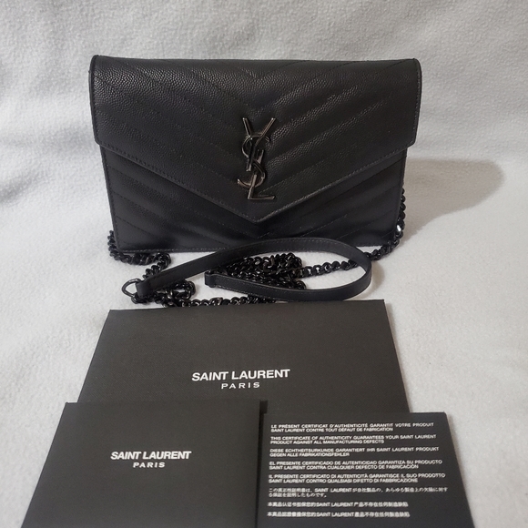 Yves Saint Laurent Bags Ysl Small Envelope Flap Wallet On Chain